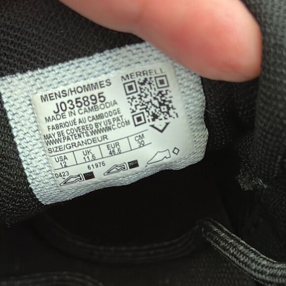 Merrell Moab 3 Edge Hiking Shoes Men’s Size 12 - Picture 8 of 10